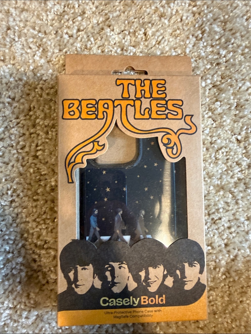 The Beatles Black Starry iPhone Case for iPhone 16 pro